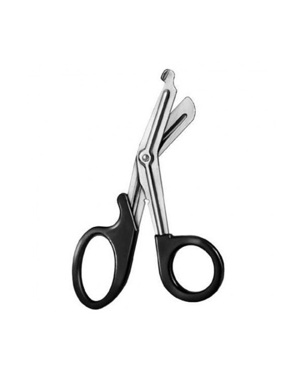 Bandage Scissors black plastic ring 